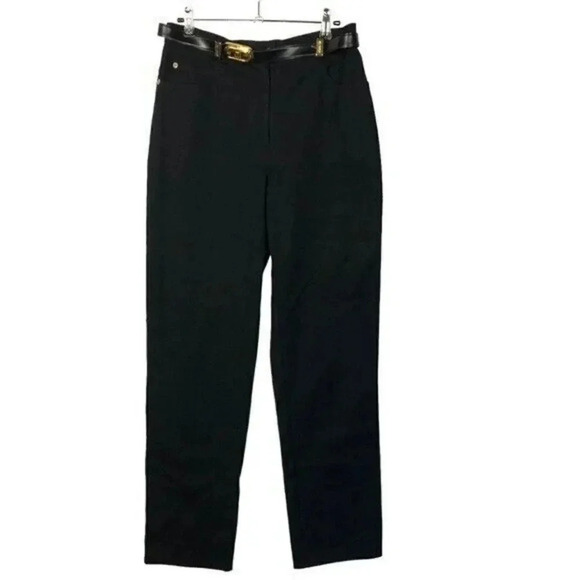 St. John Sport Black Straight Leg Jeans 6 - Picture 1 of 5